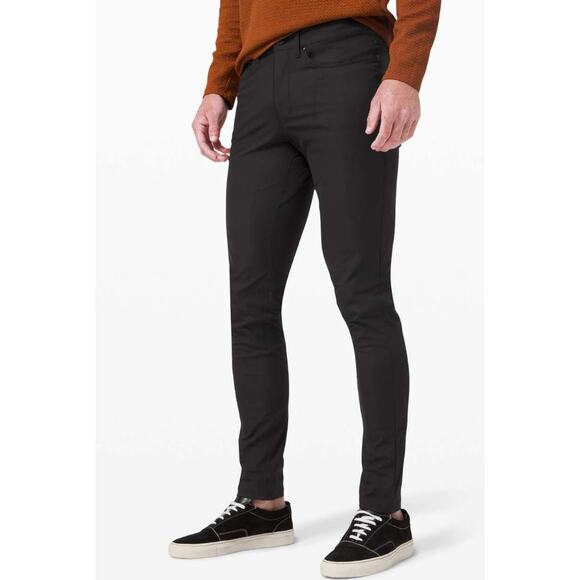 Lululemon Mens ABC Slim Fit Pant Size 30 Style M5AD5S Warpstreme Commute Black - Picture 2 of 8